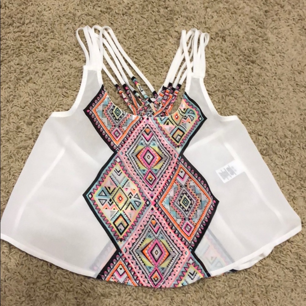 NWT strappy back top